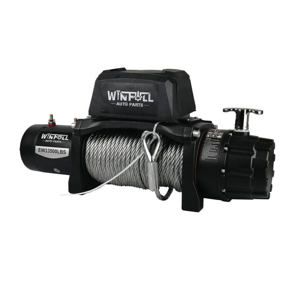 13500lbs Electric Winch 12V Remote Control Wire Rope Winch For Auto Oversea - Image 5