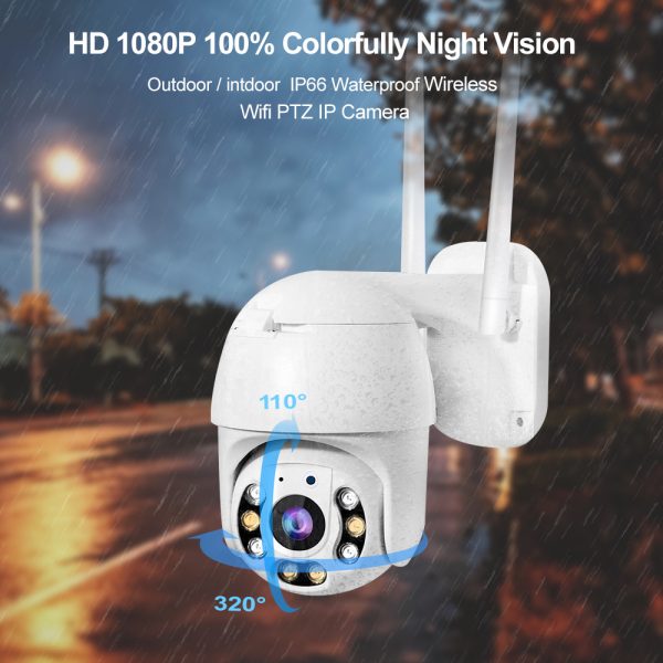 1080p 2.5 Inch Wifi Waterproof Colorful In Night CCTV Camera Motion Detection Dome wireless security camera mini wifi camera - Image 5