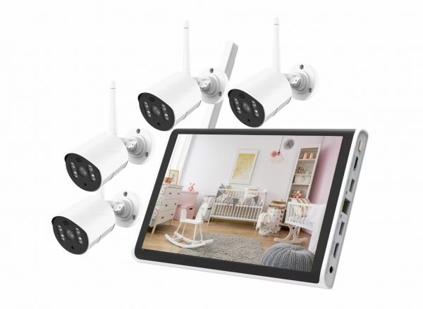 2ch 4ch CCTV Set 2MP 3mp Outdoor Wifi Security Camera 8CH Wireless HD CCTV Camera System with Night Vision NVR Kit with monitor
