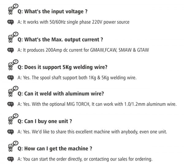 XTRAMIG 200 amp smart synergy flux core arc welding inverter mma tig  mag mig welder for stainless steel - Image 5