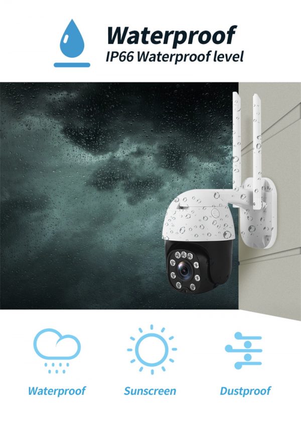 Wireless CCTV Camera Wifi outdoor camera Waterproof PTZ camera - Image 2