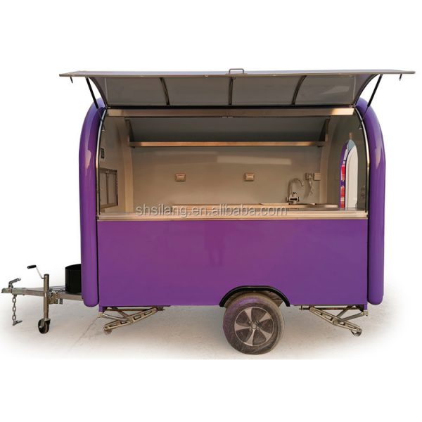 Snack bubble tea cotton candy lunch fast food Moto Food Truck / Electric Mobile Food Truck For Sale In China usa - Image 6