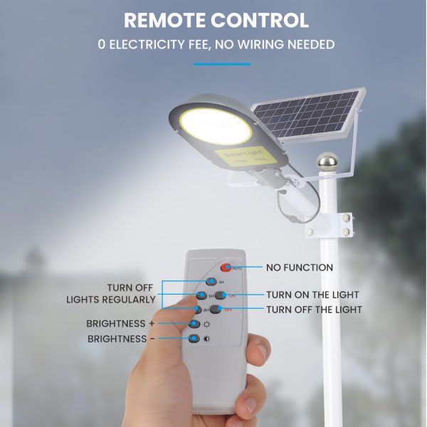 Dingdian LED Solar lighting 100w waterproof solar powered led street light outdoor led street light solar with remote control - Image 3
