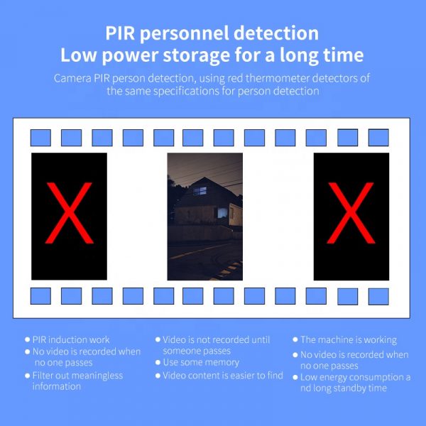 eTsoon Wireless Surveillance 4G IP Camera Outdoor Solar Power Panel CCTV Security Camera Two-way Audio Solar PTZ Camera 4G - Image 5