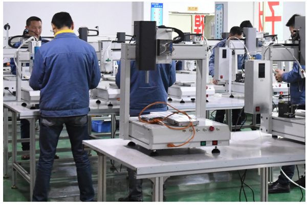 Automatic robot easy operate aluminum alloy profile tin wire feeding servo driver 4-axis desktop automatic soldering machine - Image 2