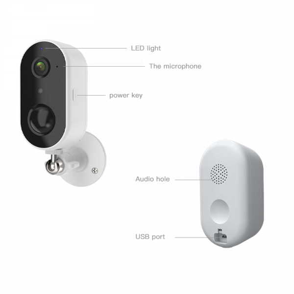 Laxihub 1080P PIR Motion Detection Rechargeable Battery CCTV Camera Smart Security WiFi Camera - Image 5