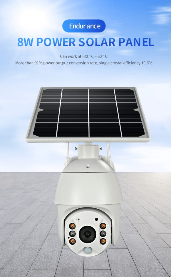 4G SIM Card WIFI Solar Battery PTZ Camera P2P 1080P Outdoor Waterproof PIR Alarm Motion Detection solar cctv camera - Image 3