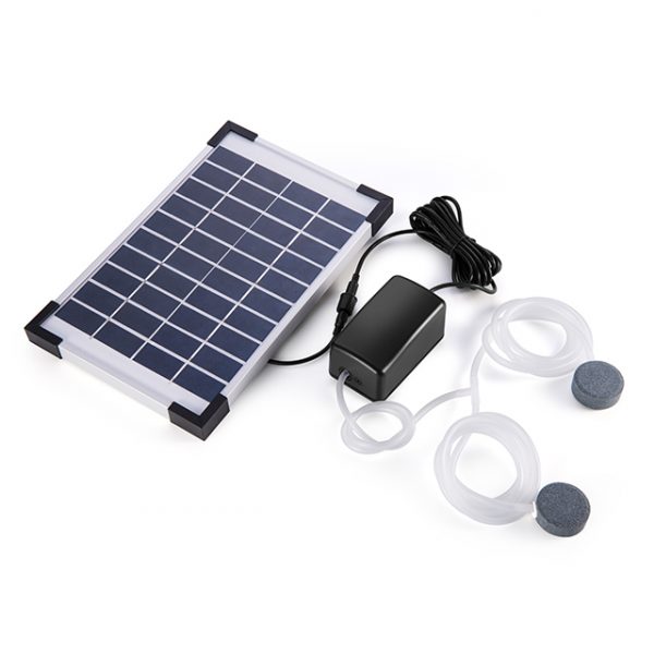Outdoor Solar Powered Panel support USB rechargeable Air oxygenator Oxygen Pump for Fish Pond/Fish Tank/Aquarium Pond - Image 3