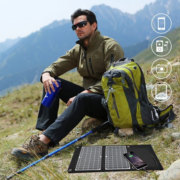 Wholesale Solar Bag Charger 15W Monocrystal Foldable Camping Solar Panels USB output - Image 5