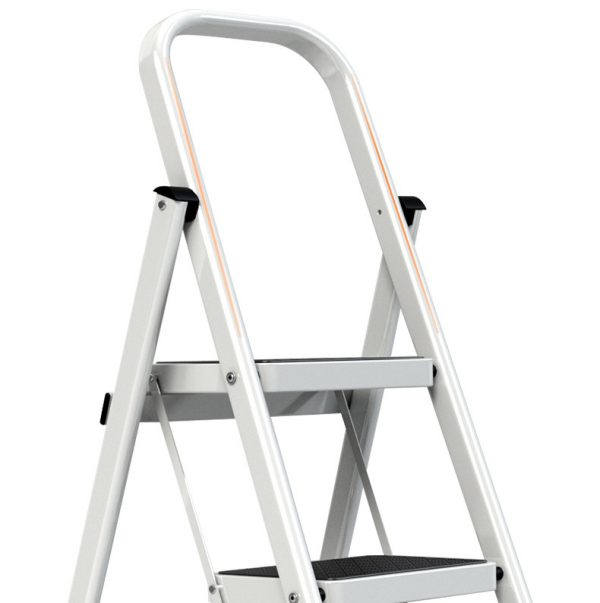 Steel 4-Step Home Ladder, Lightweight Folding Platform Ladder 150kg/330lb Load Capacity, For Household Kitchen - Image 4