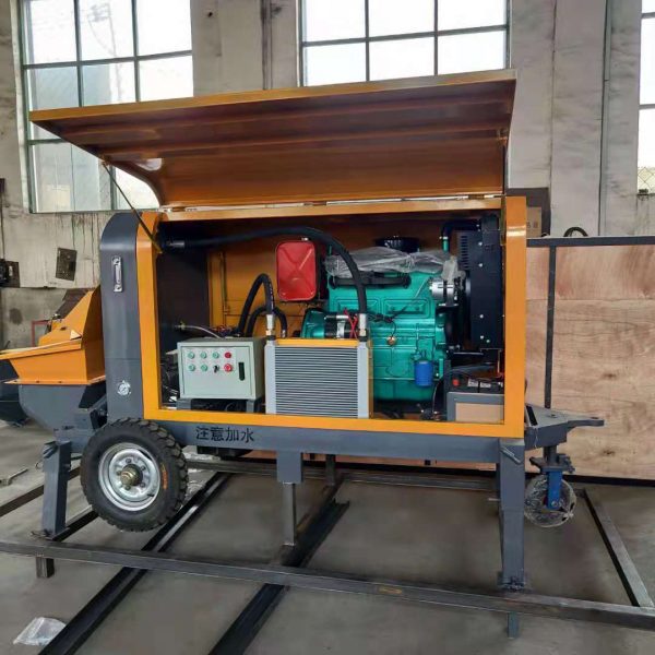 6-8 M3/h Mini Trailer Secondary Column Construction Diesel/ Electric Concrete Pump - Image 3