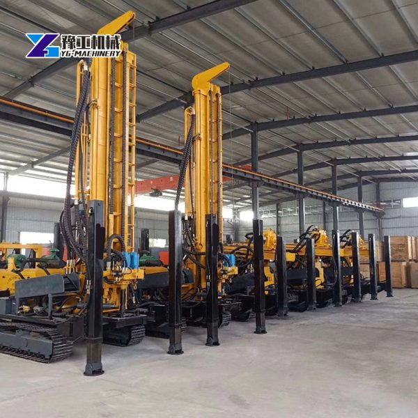 100 meter hydraulic Portable diesel engine track-type Water Well Drilling Rig machine for Sale Japan price - Image 6