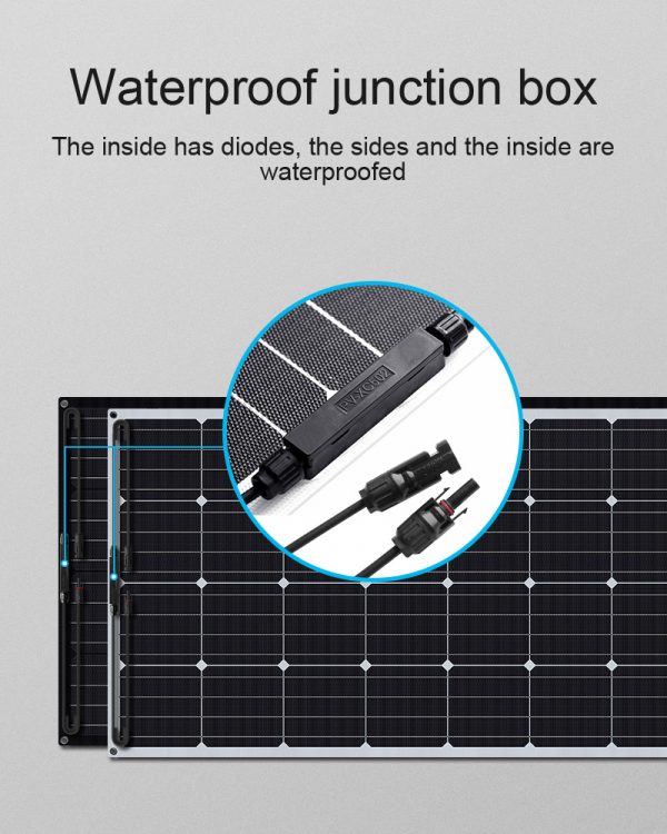 100W 18V White ETFE Mono Flexible Solar Energy Panel For Marine RVs yachts Boats - Image 3