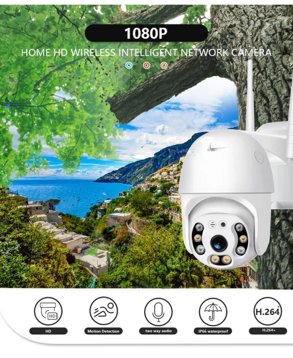 Night Vision Icsee 1080P 3MP 5MP Outdoor Security Wifi ptz ip camera Outdoor Dome Security Surveillance Wireless Ptz Ip Camera - Image 2