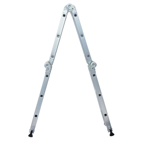 US Warehouse 12.2ft Household Multifunctional Aluminum Alloy Small Joint Foldable Telescopic Ladder 12-step Unloading Ladder - Image 5