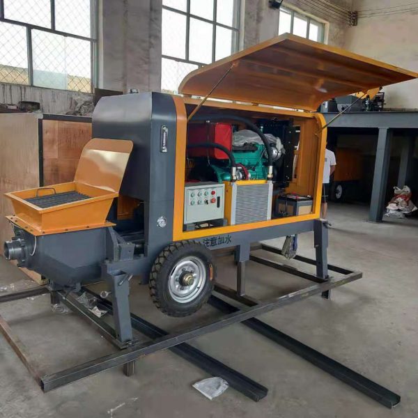 6-8 M3/h Mini Trailer Secondary Column Construction Diesel/ Electric Concrete Pump - Image 4