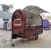 USA standard food cart with cooking equipment/ waffle ice cream candy pizza food trailer with fridge freezer camping trailer