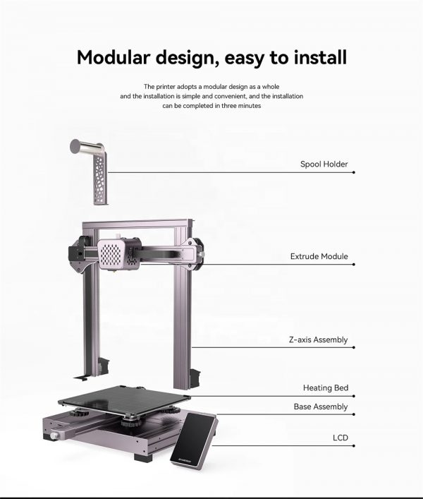 TOMSTACK Cambrian Pro 3D FDM  High Precision Printing 3D Printer Machine Without Clogging - Image 3