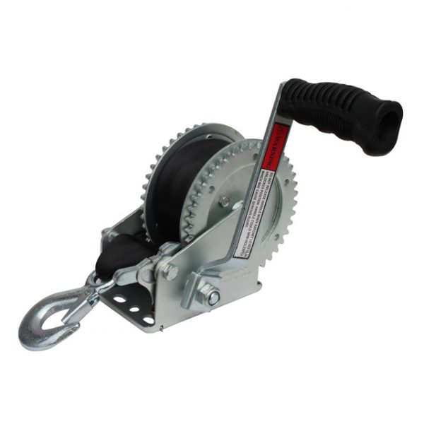 trailer winch 2000lbs heavy duty strap winch hand operated crank winch 20ft strap - Image 6
