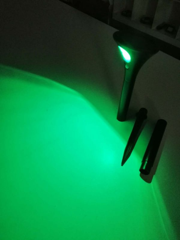 PIR motion sensor LED  patio garden light stick solar stake light - Image 4
