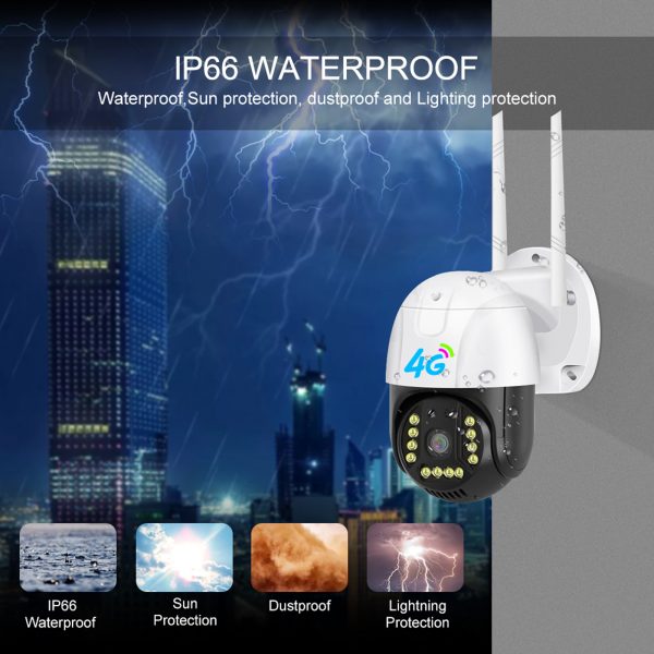 1080P WiFi Surveillance Outdoor PTZ Camera V380 Pro 4G Security Cctv Camera System - Image 2