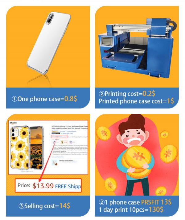 New Design Factory Directly A3 UV Printer Phone Case Printing Machine for Phone Case Golf - Image 3