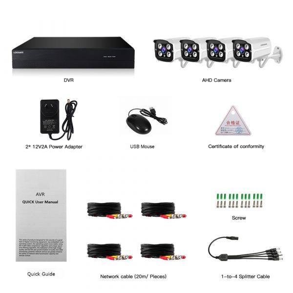 Easy installment cctv camera 1080P AHD cameras with security camera system cctv nvr - Image 4