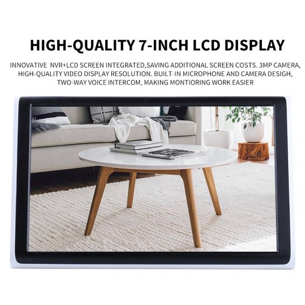 eTsoon 10.1 Inch Screen High-definition Monitor Equipment Home Wireless Cameras H.265 1080p 4ch Remote Voice Kit Cctv Camera - Image 3