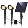 Hot sale solar powered outdoor garden path waterproof white spot lights