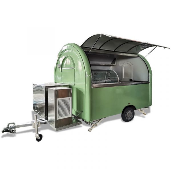 Europe standard ice cream waffle crepe coffee pizza churro food trailer/ factory price high quality camping kiosk food truck - Image 6