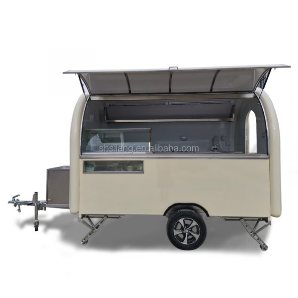food truck with ice cream waffle crepe pizza oven machine/ mobile food cart food concession mobile kitchen traction truck - Image 3