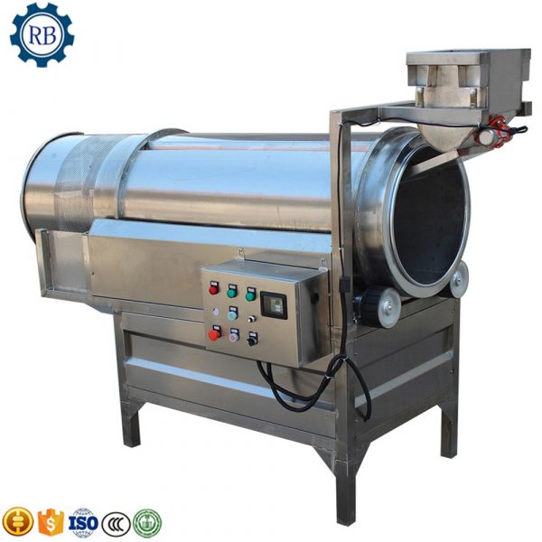stainless steel food  flavoring mixing machine Continuous working Shrimp chips/french fry seasoning machine - Image 2