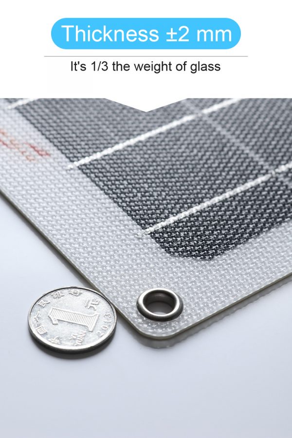 100W 18V White ETFE Mono Flexible Solar Energy Panel For Marine RVs yachts Boats