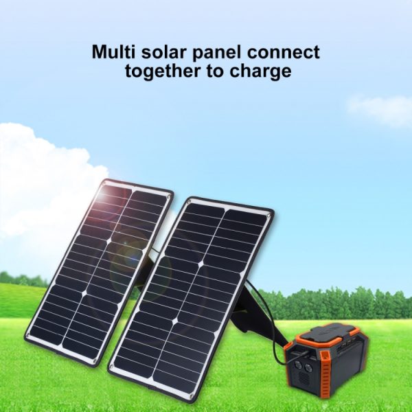 Best Price 2 PCS 20W Monocrystalline Silicon Solar Charger with USB Port Holder Tiger Clip - Image 5