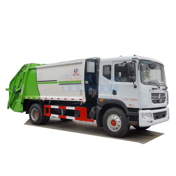 DFAC 12m3 compressed garbage truck with PLC or CAN operation system for urban garbage collection - Image 2