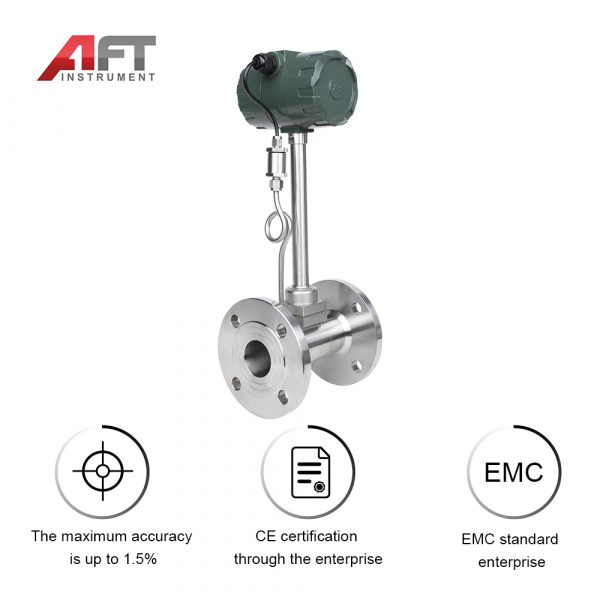 4-20ma output flow meter chlorine gas flow meter air compressor air flowmeter vortex flowmeter - Image 2