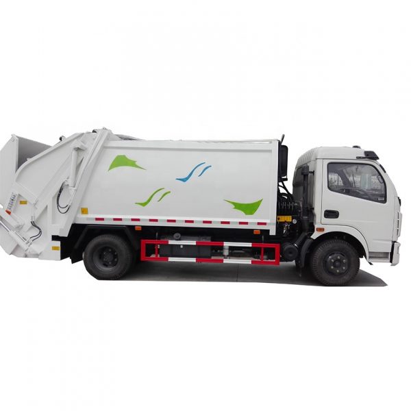 DFAC 8 m3 Compressed Garbage Truck with Stainless Steel sewage tanker and SAN operation system for urban garbage collection - Image 6