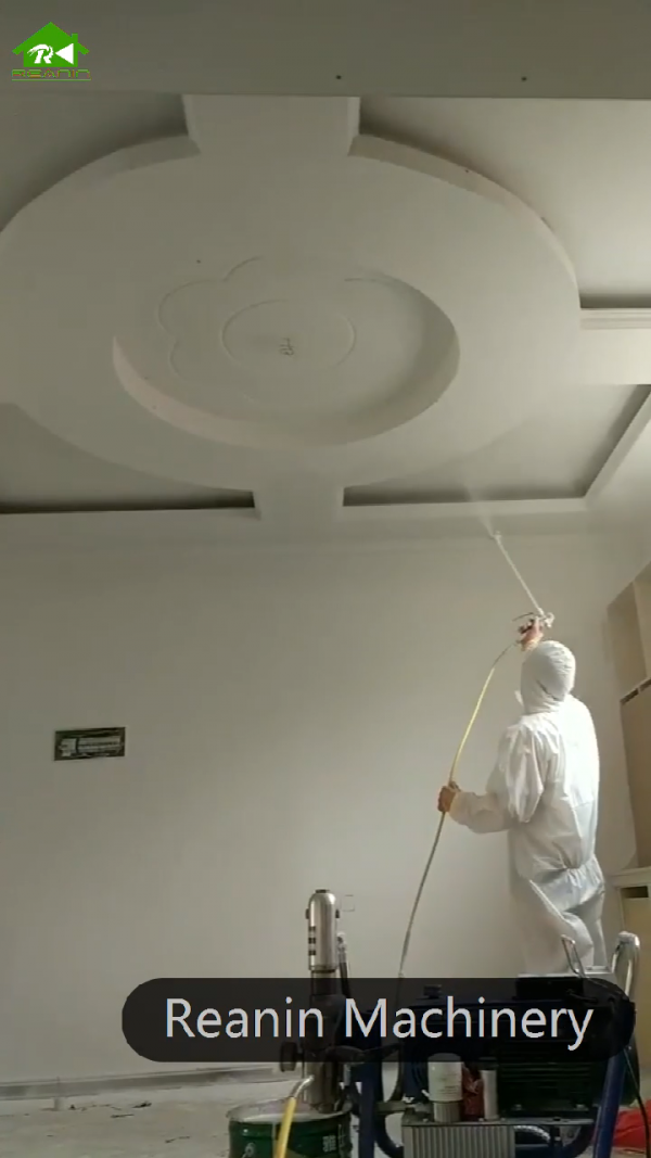 Reanin R4L Portable Hydraulic Airless Sprayer Putty Spray Machine High Efficient - Image 4