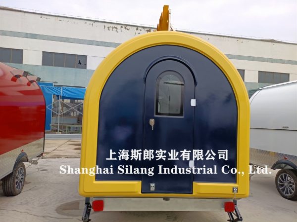 Custom outdoor street mobile camping food trailer in sale/ waffle pizza chips fryer griddle stove workbench ice cream food truck - Image 4