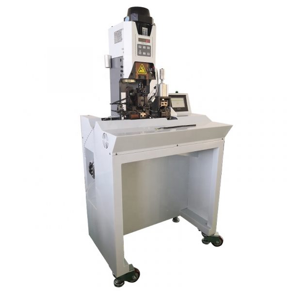 Fully automatic multicore sheath cable wire stripping and crimping machine