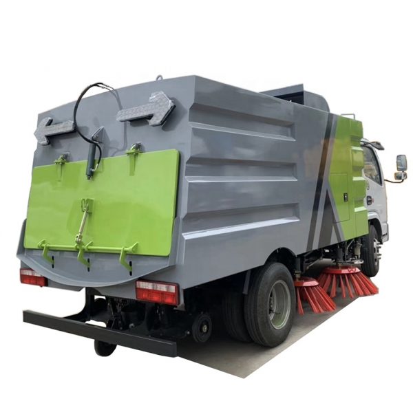 High efficient Urban street, runway and airport 5m3 vacuum road sweeper truck for road sweeping and cleaning