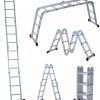 Heavy Duty Aluminium Multi-Purpose Ladder Multi Function Construction Adjustable Collapsible Scaffolding
