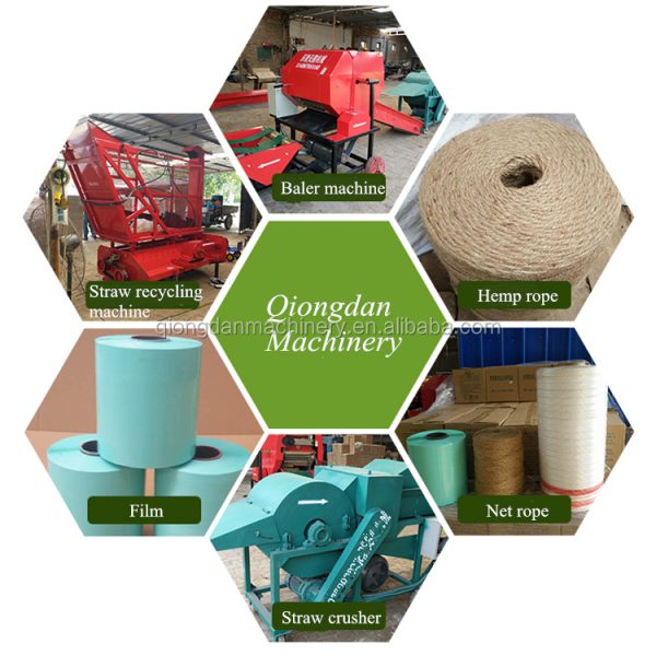 High efficiency corn silage mini hayround straw baler wrapper rice wheat hay wrapping and baling packing machine price for sale - Image 2