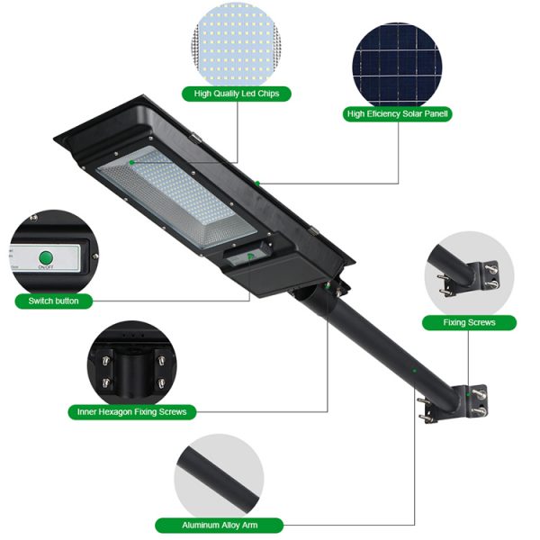 Promotional Sale IP65 Waterproof Outdoor Solar Light 60W 100W All In One Integrated Led Solar Street Light - Image 3