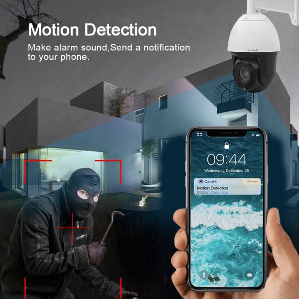 4K Dome  IP Camera Waterproof 8MP PTZ POE Camera For Outdoor Use - Image 3