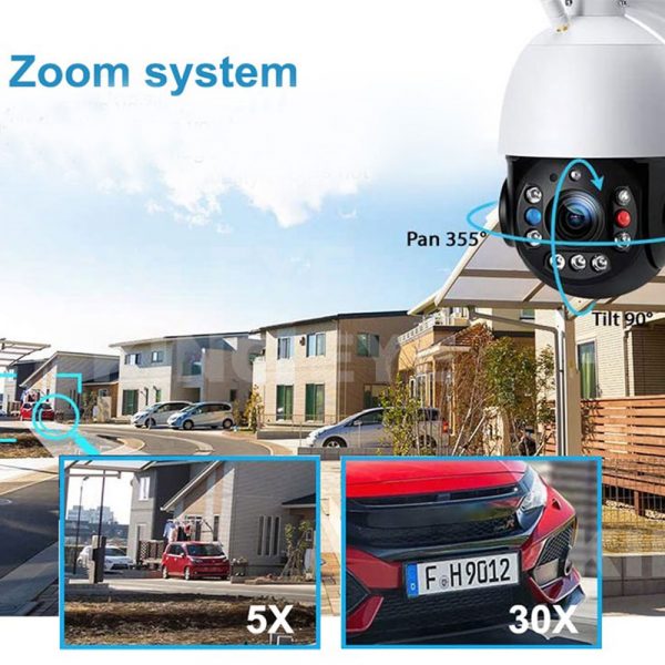 Camhi 150m IR 5Mp 30X Zoom Smart Video Surveillance Wifi Ip Outdoor Cctv Home Security Surveillance Long Range Ptz Camera Wifi - Image 3
