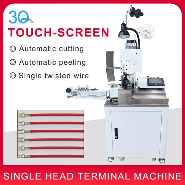 3Q Full Automatic Single End Terminal Crimping and Tinning Machine with 4wires - Image 2