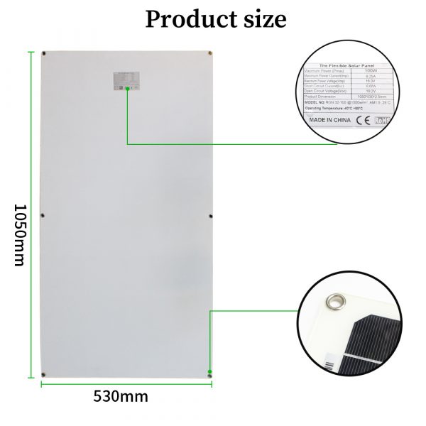 save electricity durable 16V 100W  mono flexible solar panel for save money - Image 3