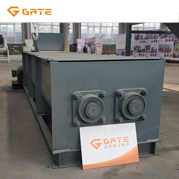 Ammonium bicarbonate fertilizer paddle continuous double shaft fertilizer mixer machine - Image 2