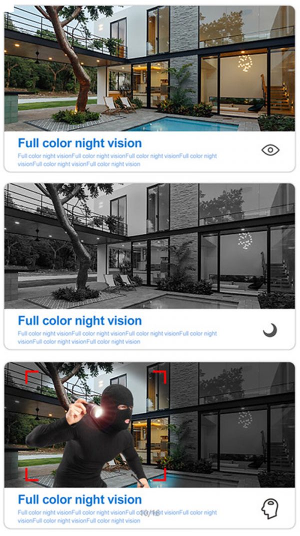 Wireless CCTV Camera Wifi outdoor camera Waterproof PTZ camera - Image 4